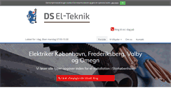 Desktop Screenshot of ds-elteknik.dk